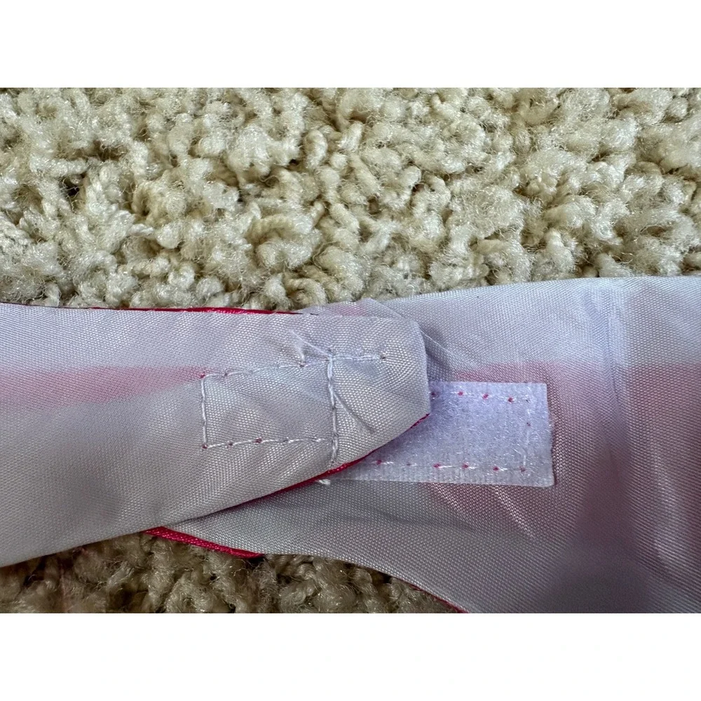 Kids Pink Superhero Cape Silver S Logo Satin Dress Up Costume Accessory
